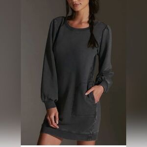 Daily Practice By Anthropologie Washed Tunic Dress Grey Pockets Relaxed Size M